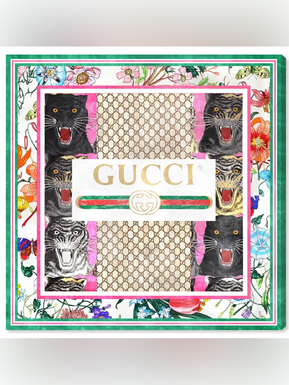 Oliver Gal Grand Royal Fashion III Giclee Canvas 16x16